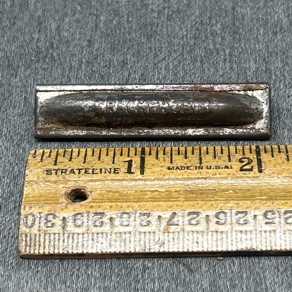 Vintage Cracker Jack Metal Whistle Toy Premium Prize 1930s 1940s Tin Single Tube